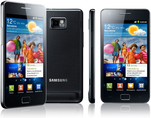 Samsung phone showing Touchwiz.