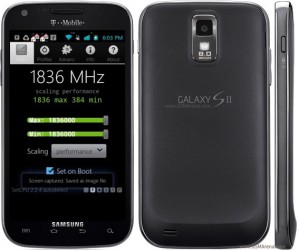 Samsung Galaxy S II de T-Mobile trabajandoa 1.8 GHz Overclocked