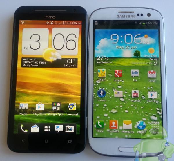 Samsung galaxy s3 vs htc evo one 4g lte