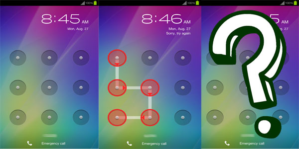 How to bypass the security pattern lock on your Android device
