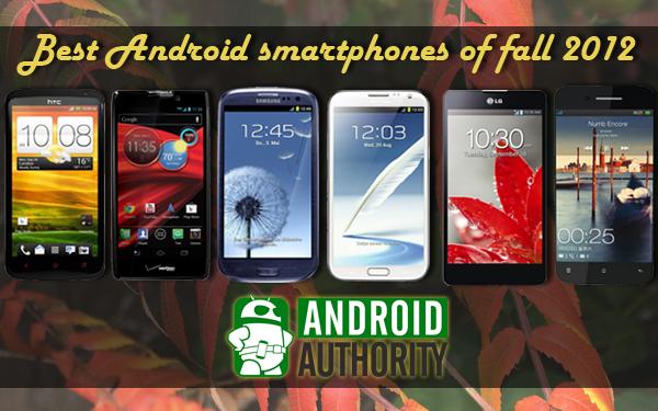 best android smartphones 2012