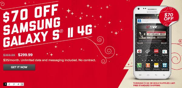 Virgin Mobile Black Friday Deals Unveiled Galaxy S2 4g And Htc Evo V 4g Included