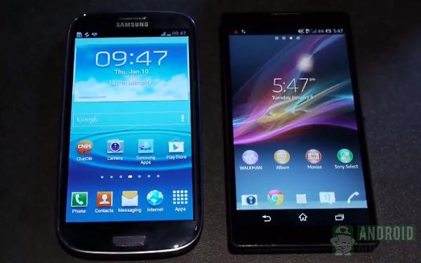Samsung Galaxy S3 versus Sony Xperia ZL