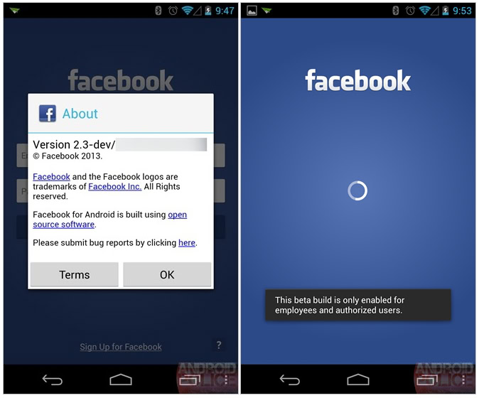 facebook launcher screenshot