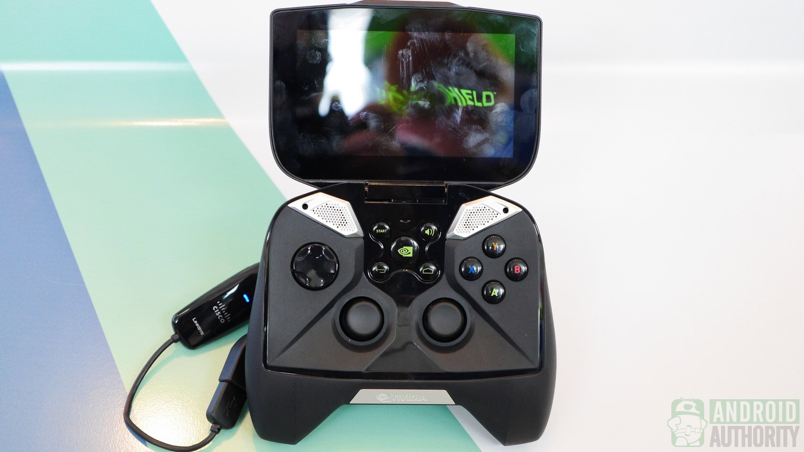 The Nvidia Shield Portable gaming system.
