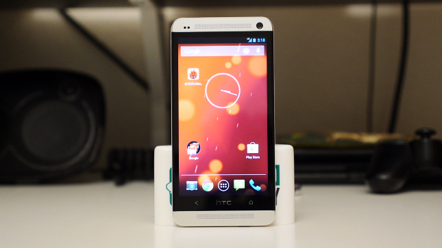 htc one google play edition aa front standing