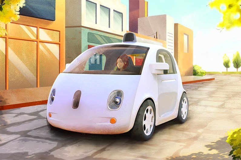 Google self-driving car concept