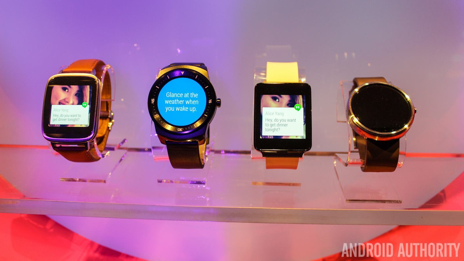 LG G Watch Sony Smartwatch 3 Moto 360 LG G Watch R Android Wear-6