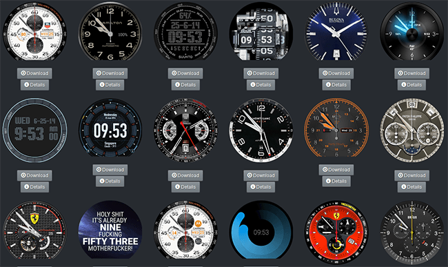 pirated smartwatch faces