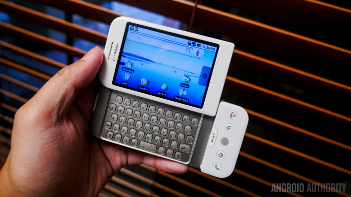 The first Android phone the T-Mobile G1/HTC Dream