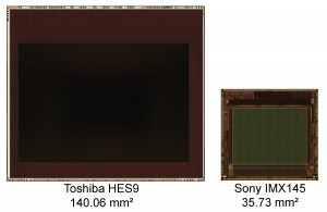 Toshiba HES9 large image sensor