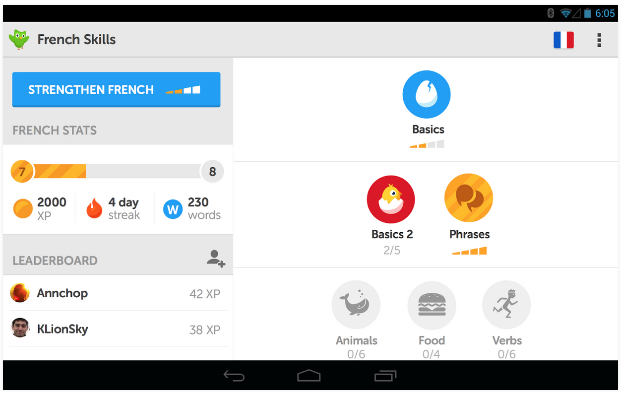 Duolingo-Screenshot