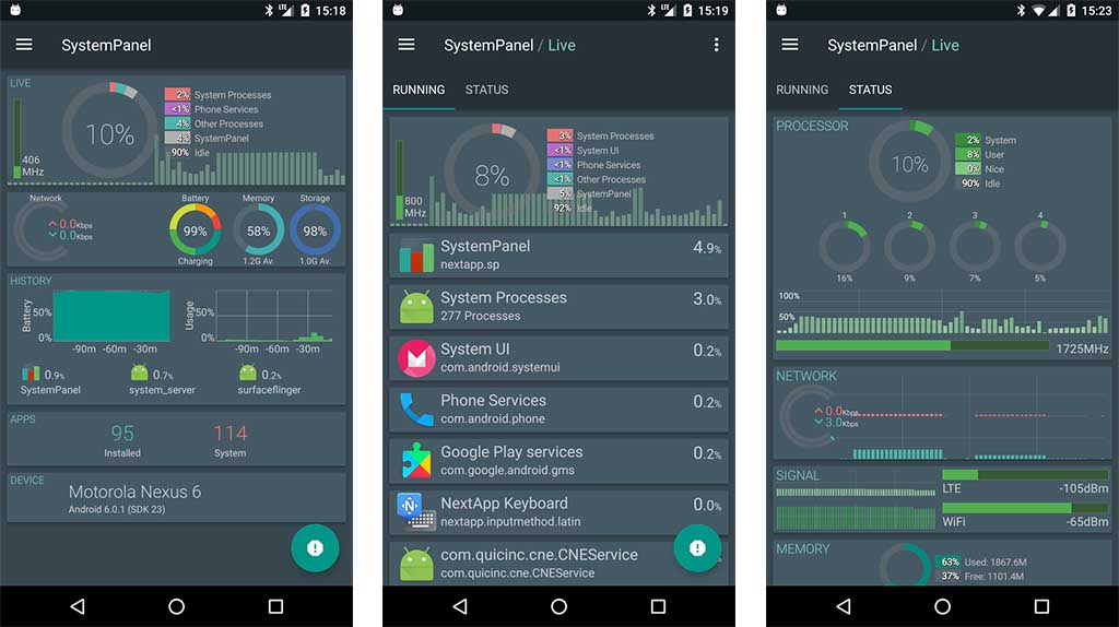 SystemPanel 2: le migliori app di gestione delle attività per Android