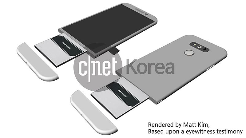 LG G5 render Cnet Korea
