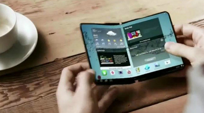 A Samsung foldable phone concept.