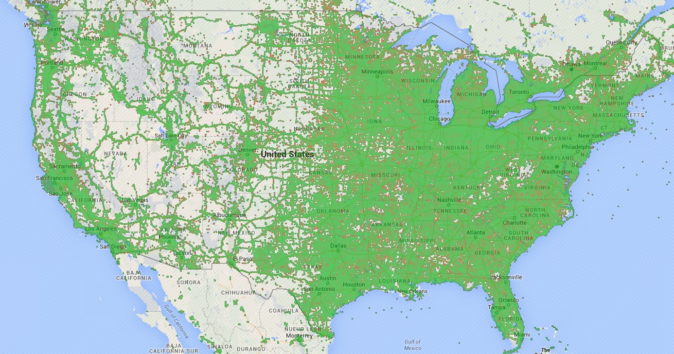 USA 4G LTE coverage all carriers