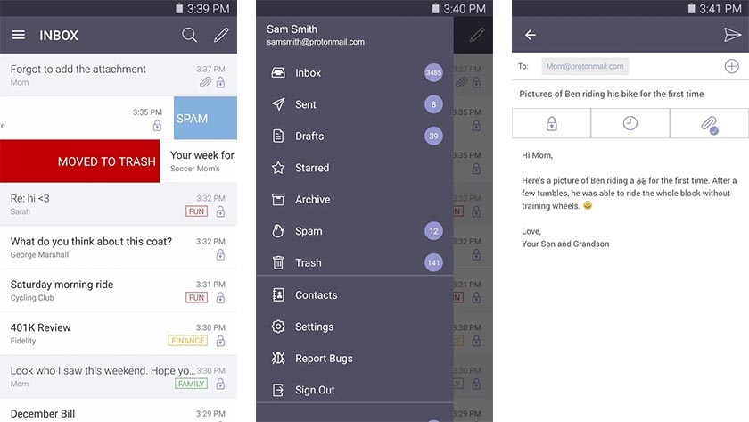 ProtonMail Android Apps Weekly
