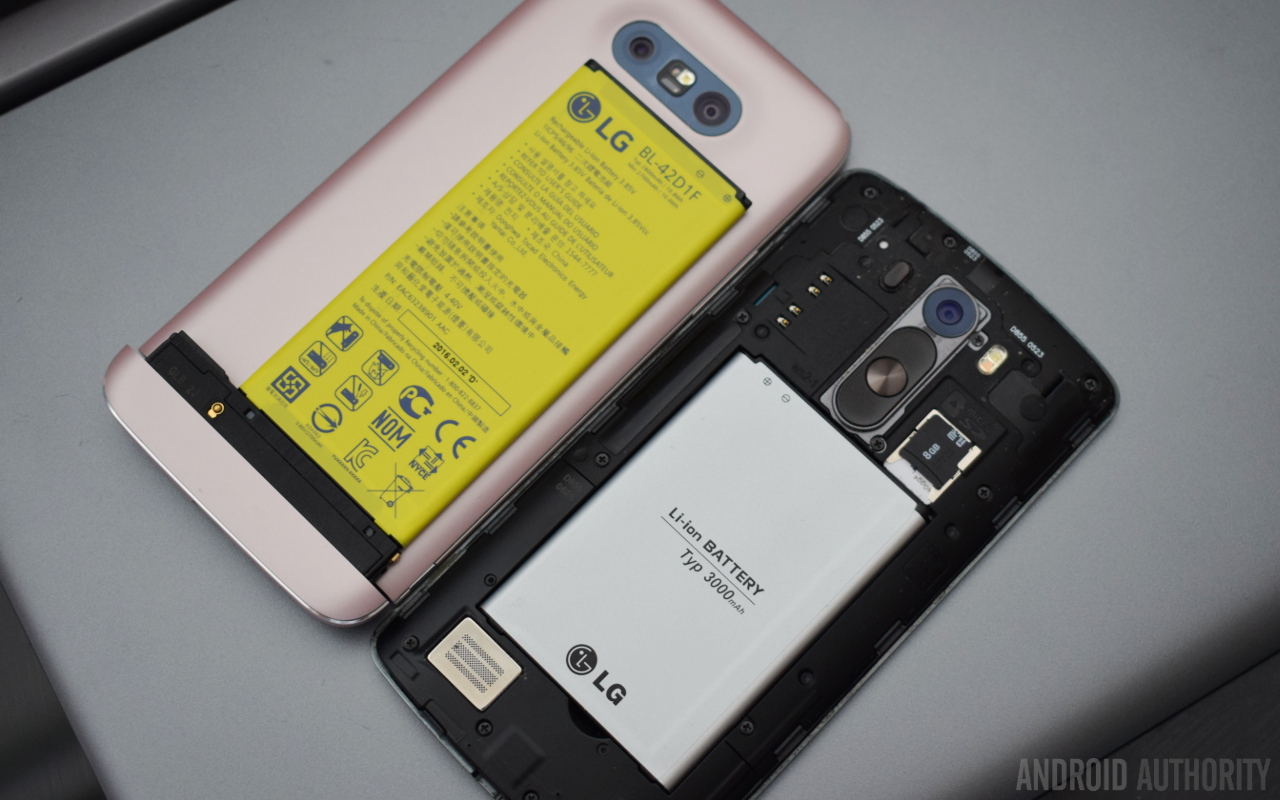 LG G5 battery vs the LG G3