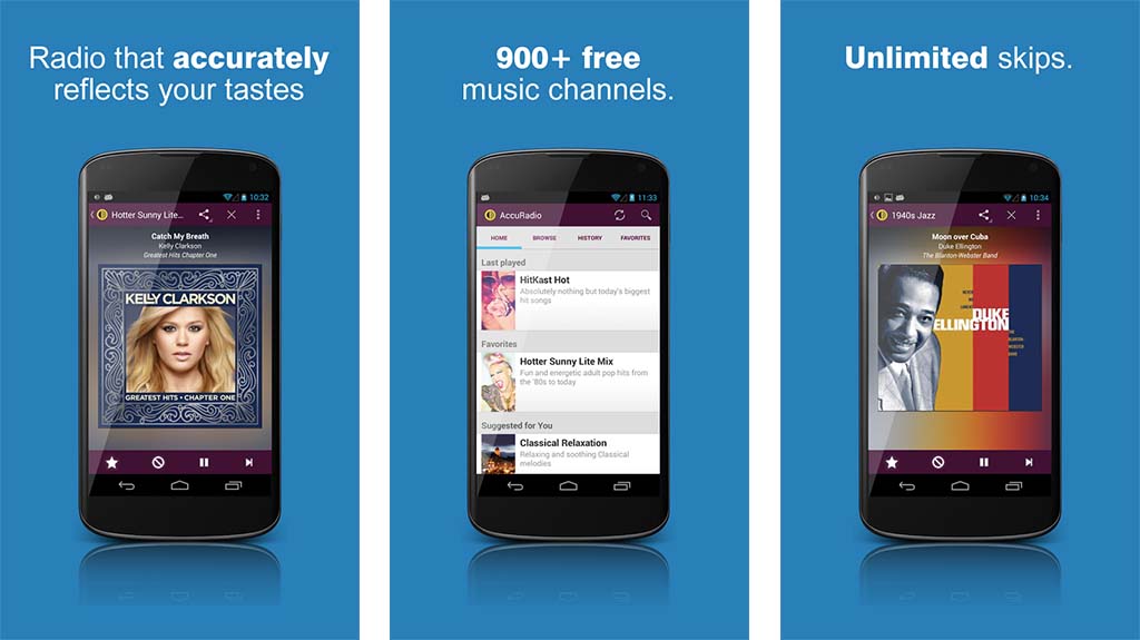 AccuRadio best radio apps screenshot