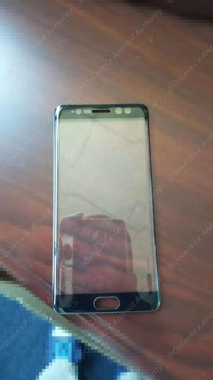 Galaxy Note 7 Front Panel Iris Scanner Dual Edge Leak