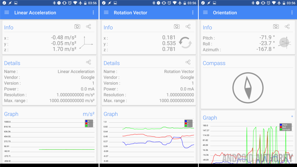 Android Sensors Multitool