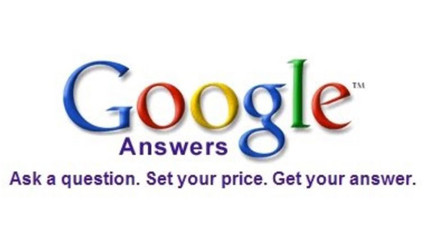 Google Answers logo - failed Google products