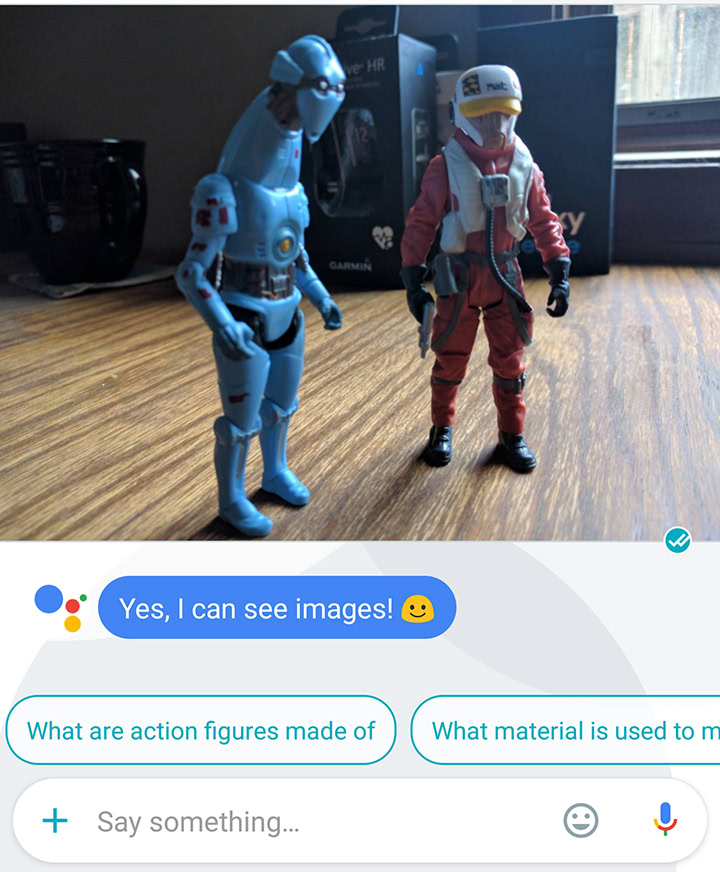Google Allo Google Assistant image recognition AA