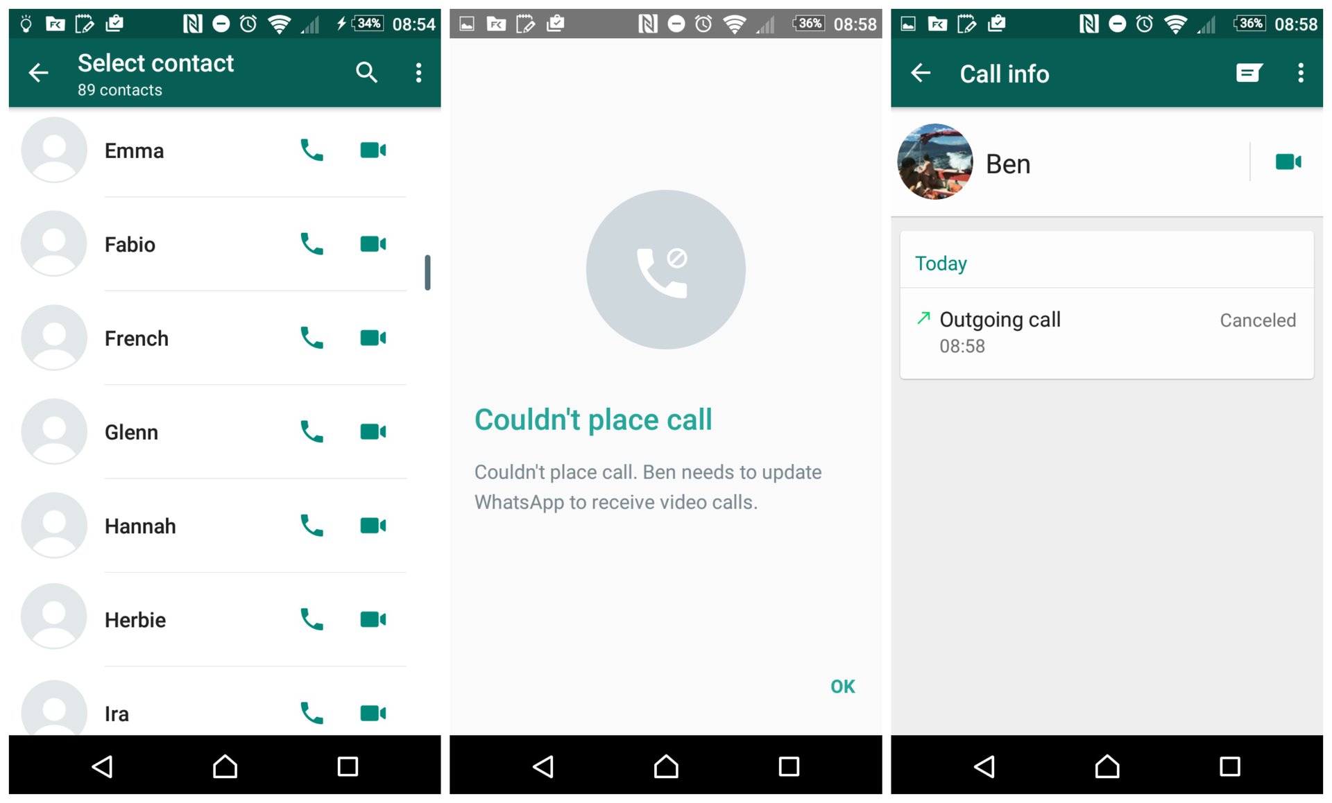 WhatsApp video calling goes live - Android Authority