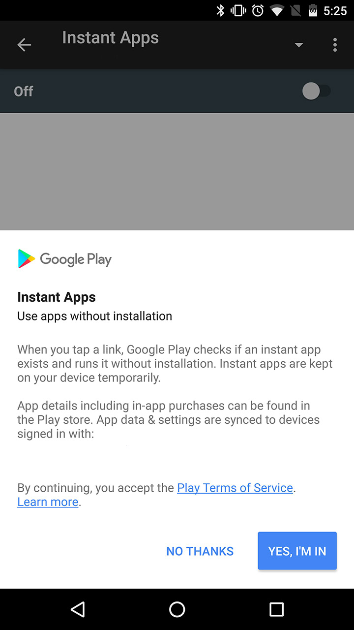 Android Instant Apps Wish screenshots AA 1