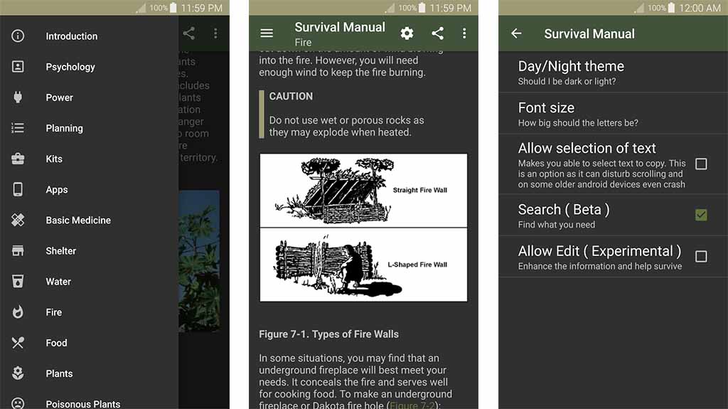 Offline Survival Manual - best hiking apps
