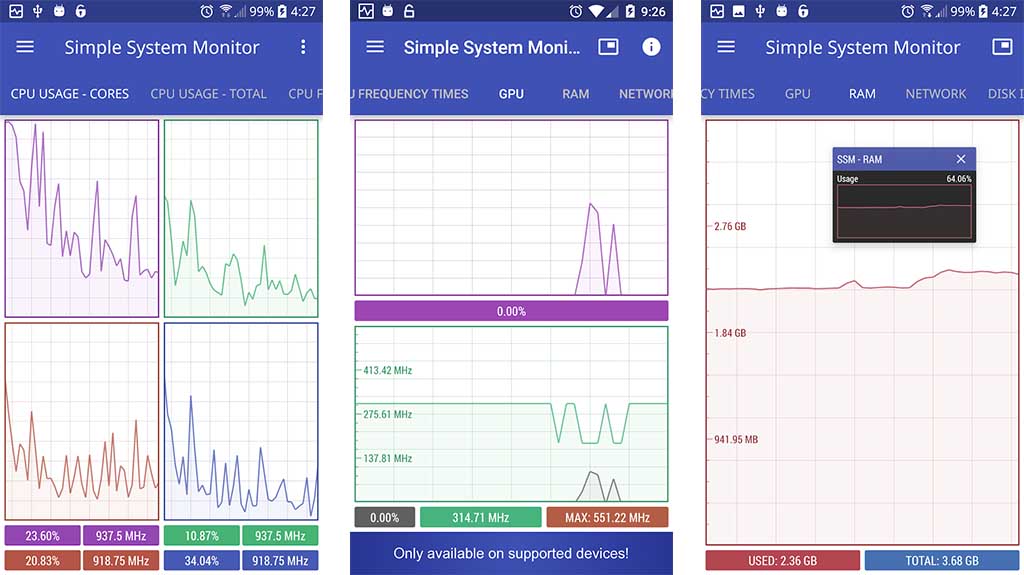 Simple System Monitor - best task manager apps