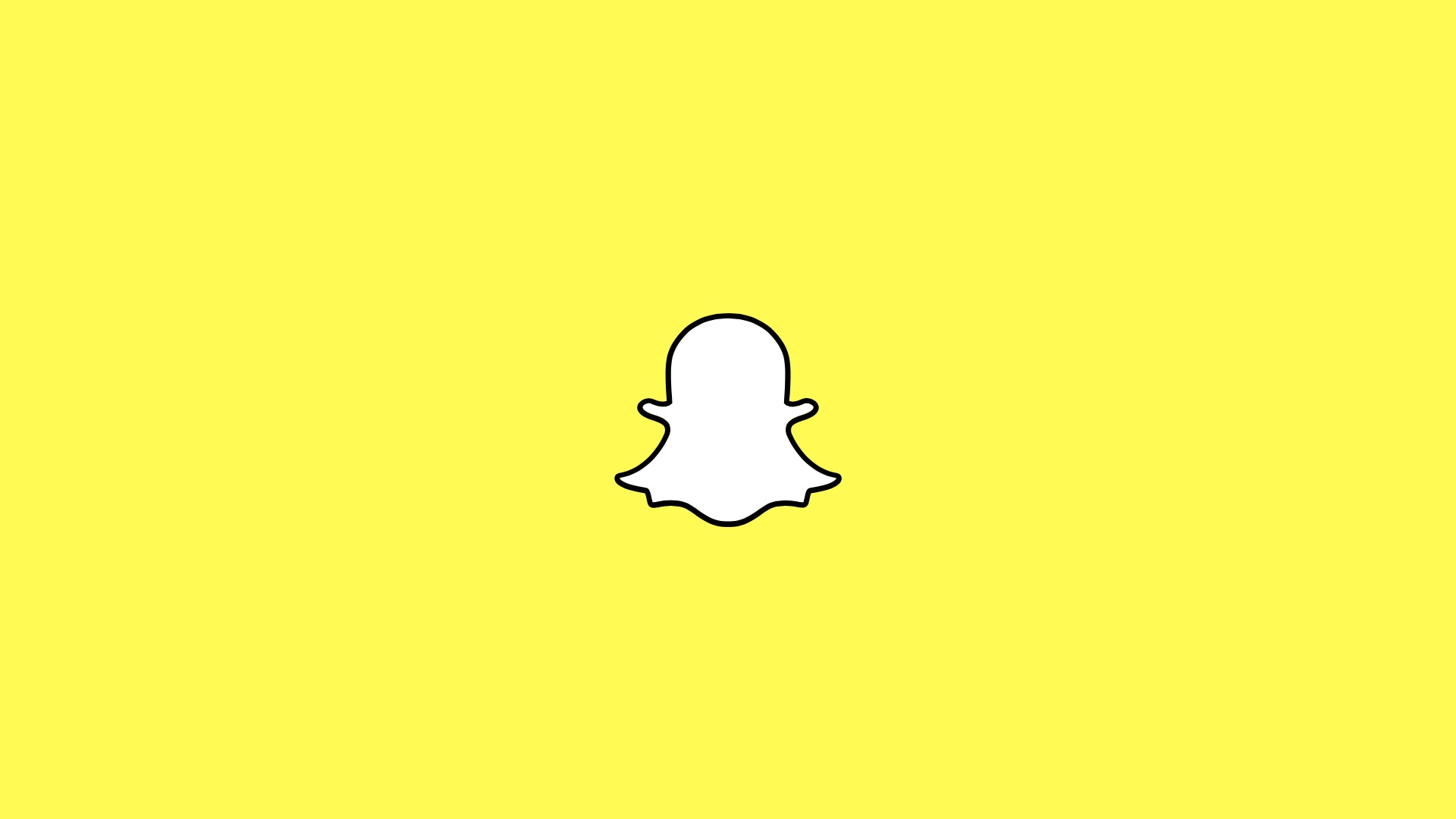 Snapchat updates - Snapchat logo on yellow background