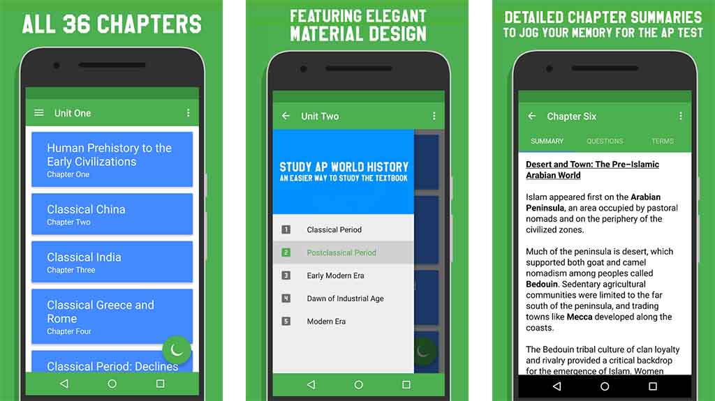 Study AP World History - best history apps for android