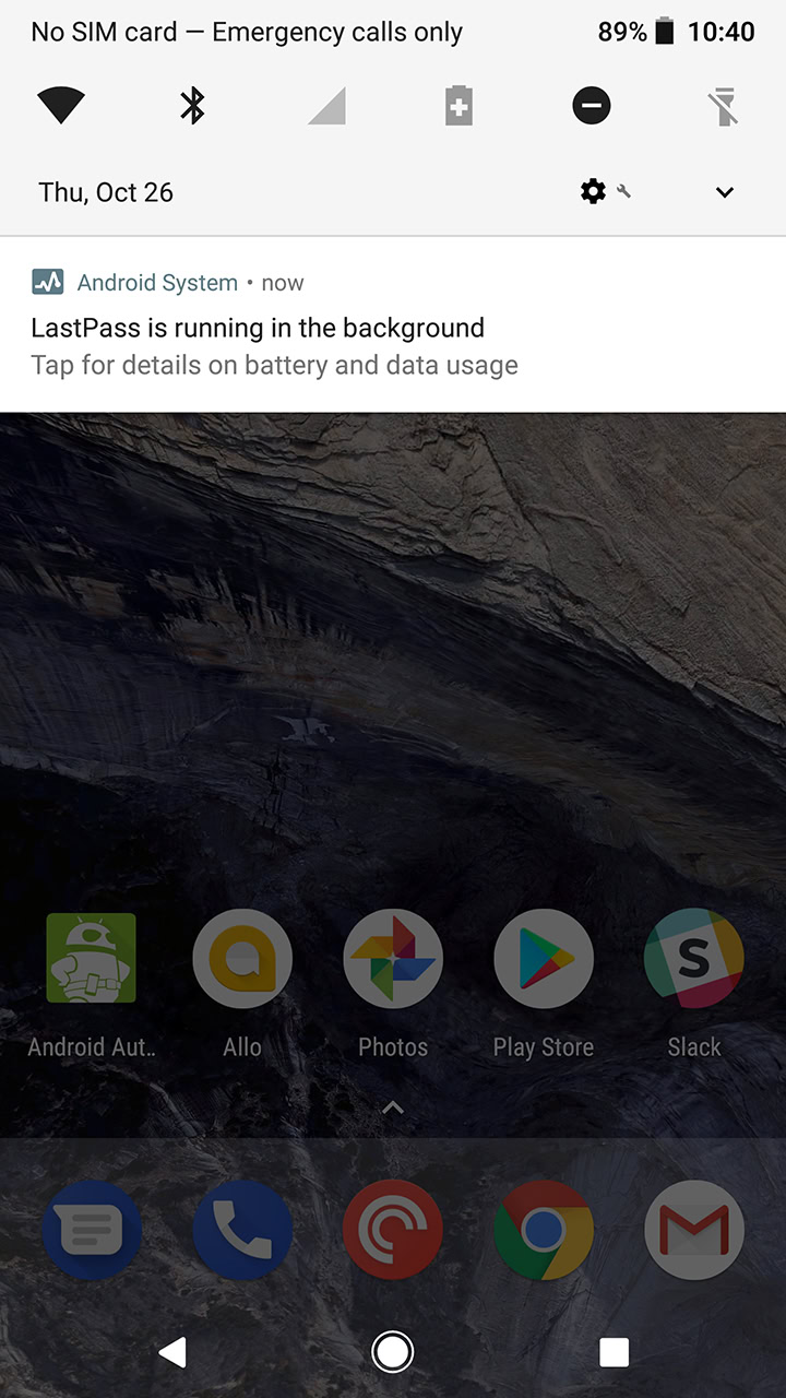 Android In Running Background Apps