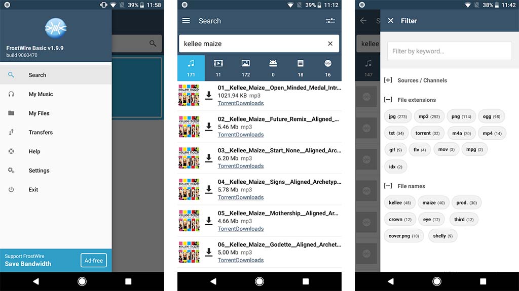 FrostWire - best torrent apps for android