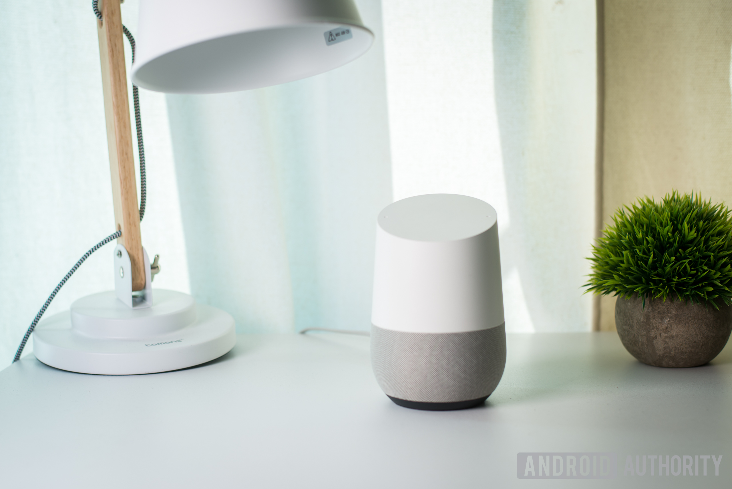 Google Home smart speaker on a desk - Google Home privacy