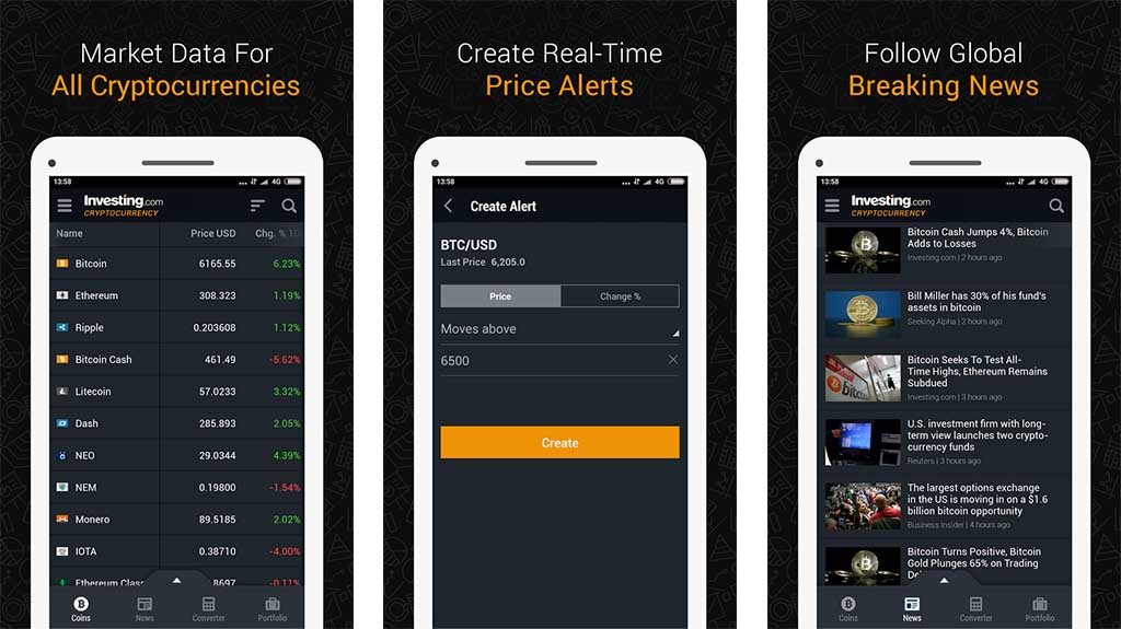 Cryptocurrency android app