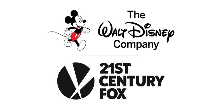 The Walt Disney company logo above 21st Century Fox logo