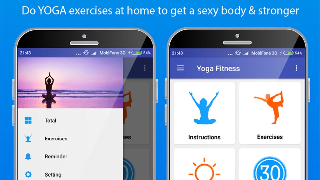 Yoga Daily Fitness is one of the best health apps for android