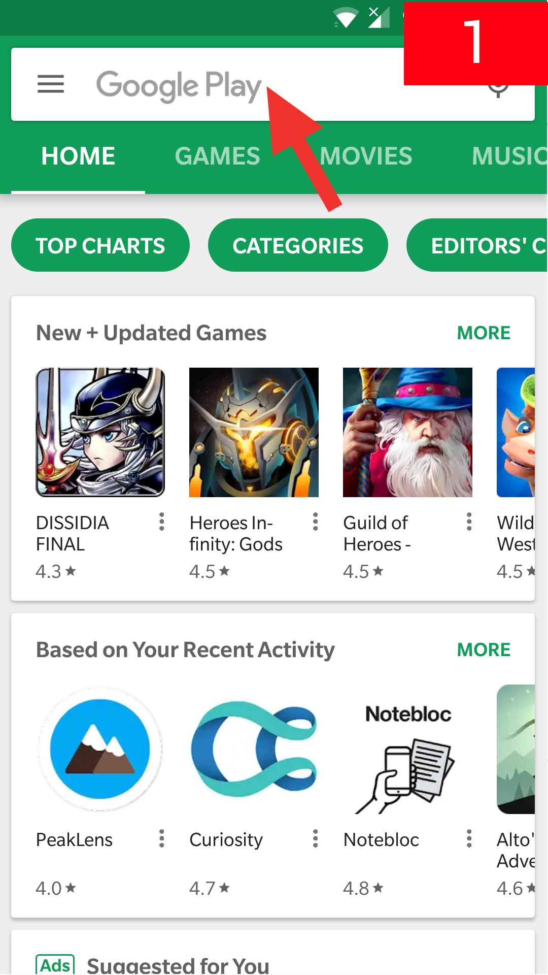 Play store for android app
