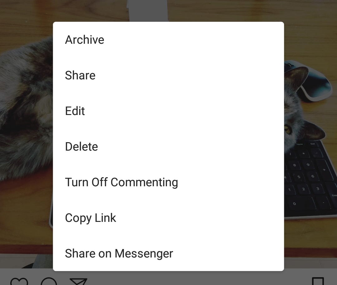 Instagram privacy Turn off Comments