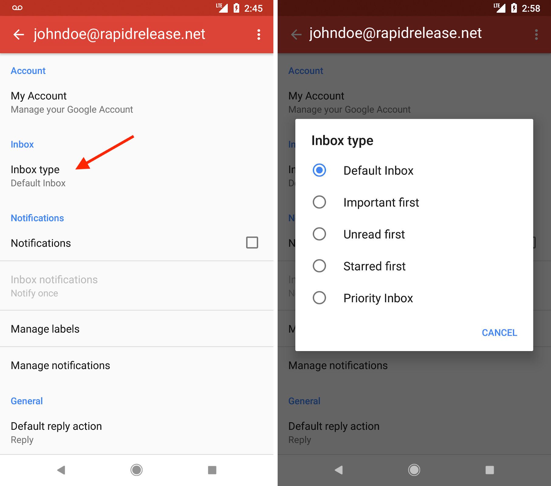 Gmail app for Android now supports more inbox types ...