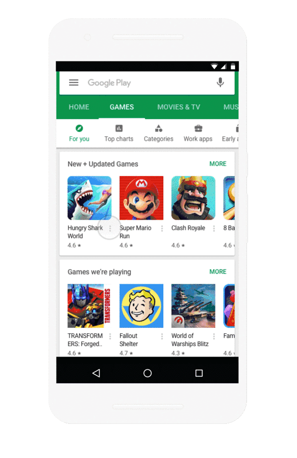 video games play store