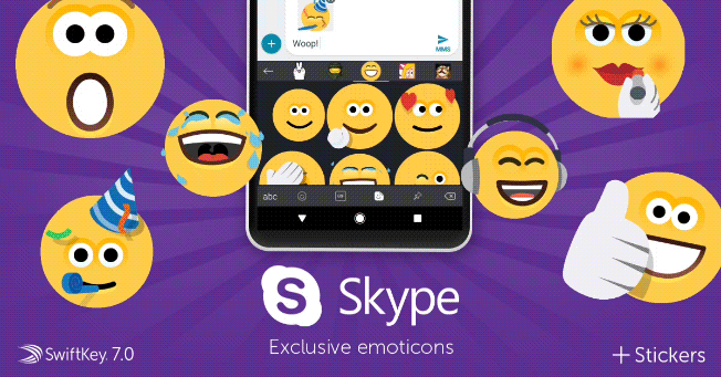 swiftkey skype emoticons