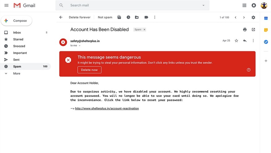 Google Gmail security alert - new gmail