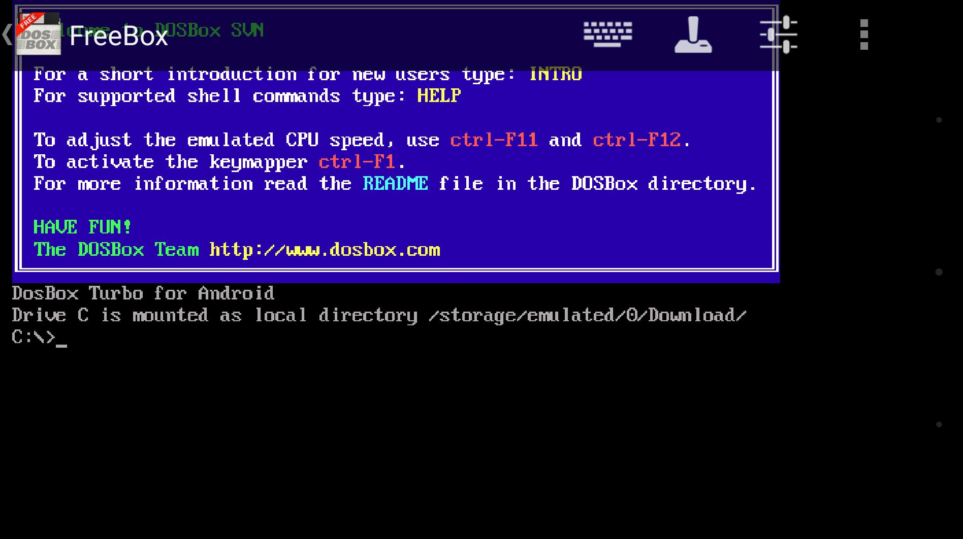 AFreeBox - exe file opener on Android