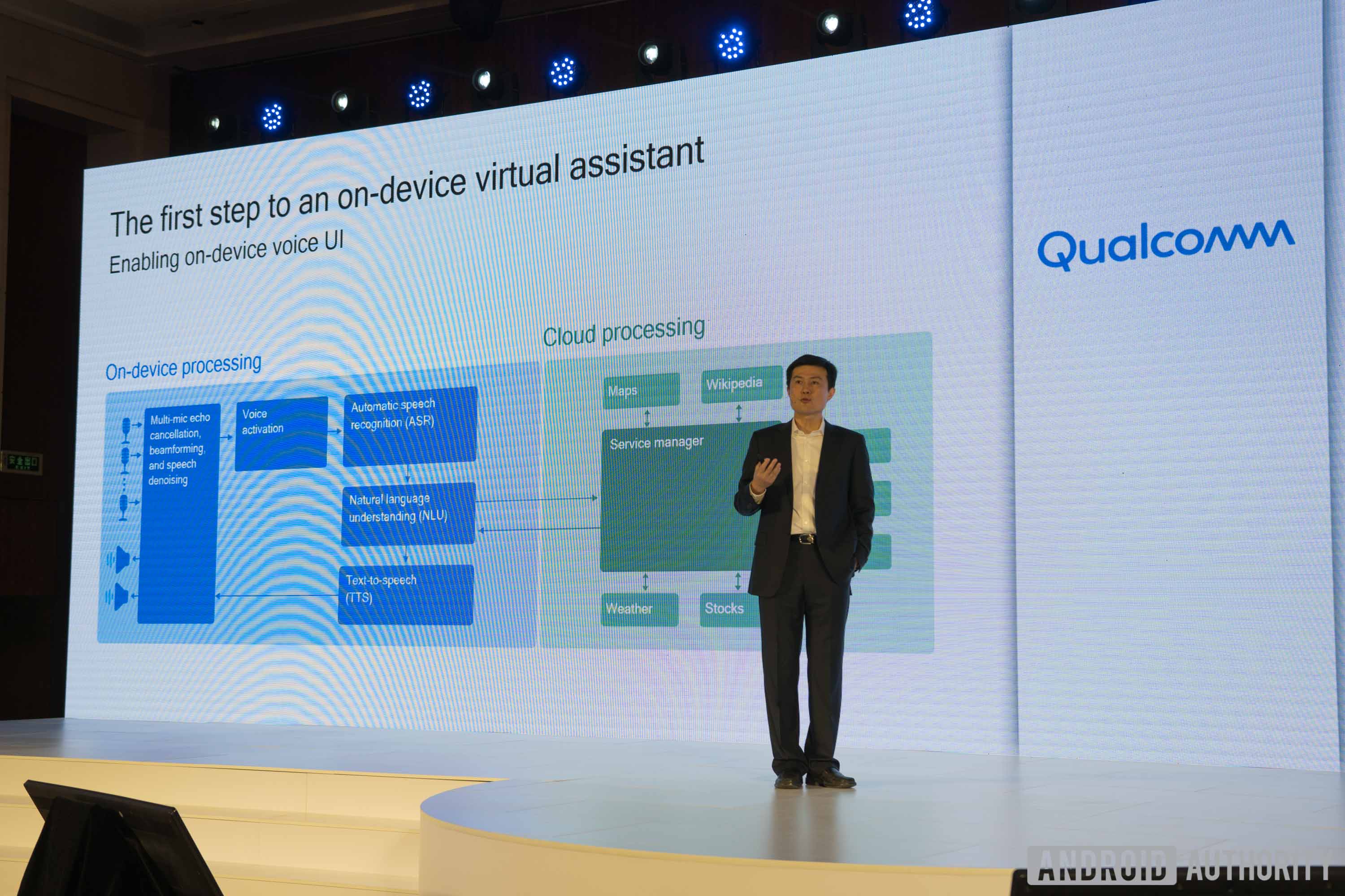 Qualcomm Senior Director of Engineering Jilei Hou floats the idea of a mostly on-device virtual assistant