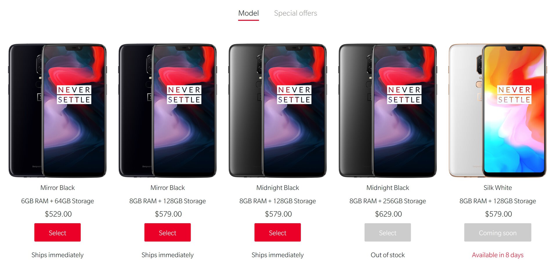 android authority oneplus 6 out of stock