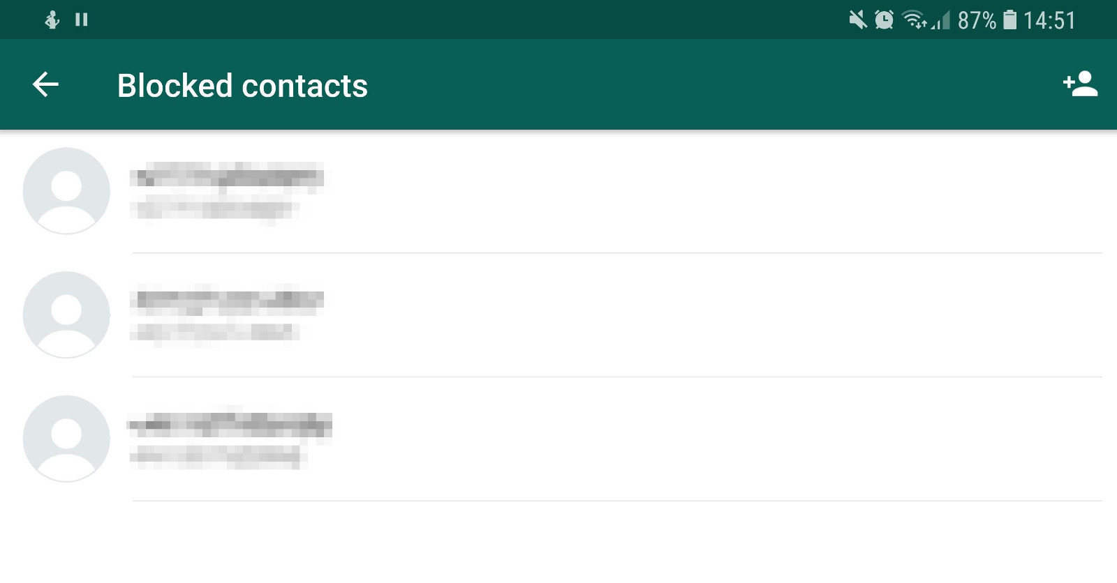The list of blocked contacts in WhatsApp - whatsapp tricks