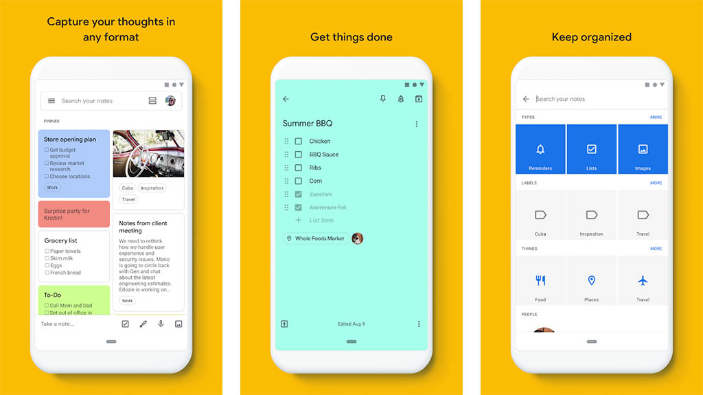 Google Keep: las mejores aplicaciones de recordatorio 